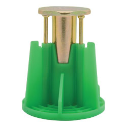 Dewalt PFM2521150 Wood-Knocker II Plus Green Cast-In-Place Concrete Insert Anchors for 3/8in Threaded Rod(Box of 100) DWF-PFM2521150