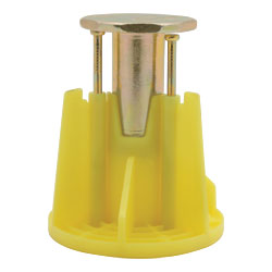 Dewalt PFM2521200 Wood-Knocker II Plus Yellow Cast-In-Place Concrete Insert Anchors for 1/2in Threaded Rod(Box of 100) DWF-PFM2521200
