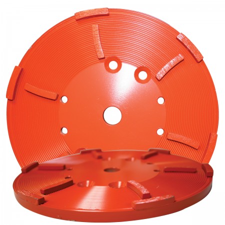 Diamond Products 03330 GSH9 8in HD Orange Floor Grinding Head for Hard Non-Abrasive Materials 03330