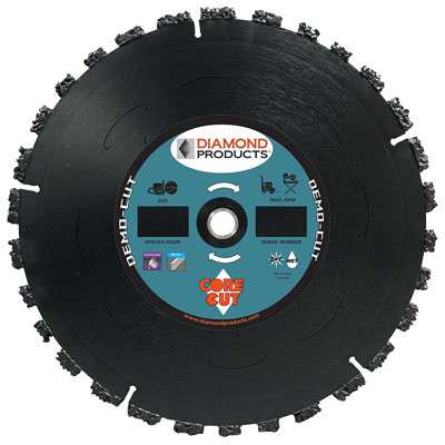 Diamond Products HDC7250-HDC 7in. x .250in. x 5/8in. Demo-Cut High Speed Rescue Blade 04613