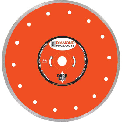 Diamond Products TT05060-TD2H 5in. x .060 x 7/8in. Heavy Duty Orange Dry Tile Blade 12510