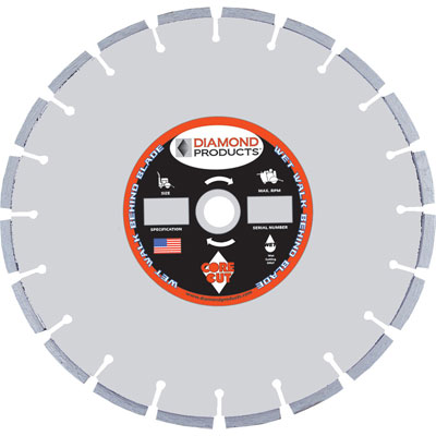 Diamond Products CSP-14125M-C52WGSP-ZM 14in. x .125in. Super Premium Plus Cured Concrete Blade Metric DIA-16151