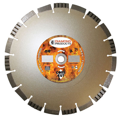 Diamond Products T3XL14125-T7XL3 14in. x .125in. x 1in. XXXL Turbo High Speed Diamond Blade 42891