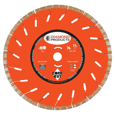 Diamond Products - 14in x .125 High Performance Turbo Blade - Universal Arbor (Gitterdun) 58891