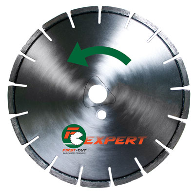 Diamond Products CHFC10110MPKE3 10in. x .110in. x 1in. Red First-Cut Early Entry Blade with Skid Plate DIA-64290