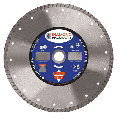 Diamond Products - 7in x 095 Star Blue Turbo Blade 74961