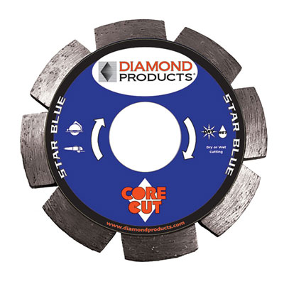 Diamond Products TPB045250-DT9B 4-1/2in. x .250in. x 7/8in. Star Blue Diamond Tuck Point Blade 74967