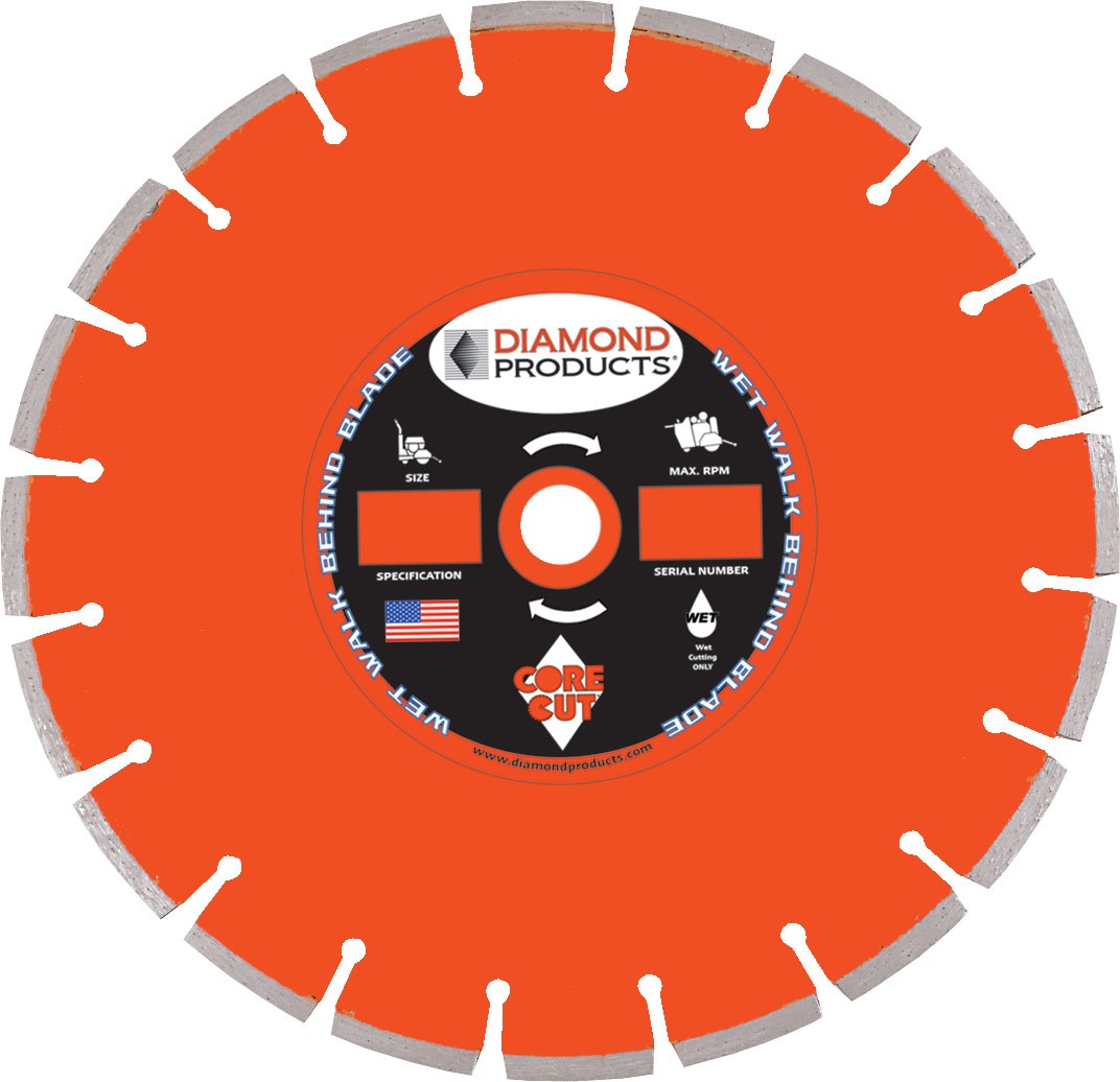 Diamond Products CH14375M C56HM 14in. x .125in. x 1in. Heavy Duty Cured Concrete Blade Metric Copy 22502