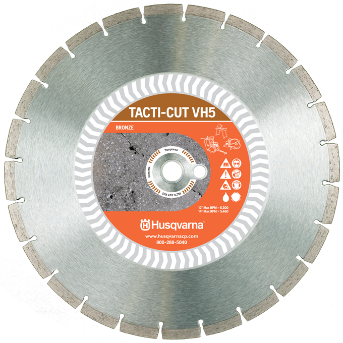 Husqvarna VH5 Tacti-Cut 14in Professional Diamond Blade Husqvarna VH5 Tacti-Cut 14in Professional Diamond Blade
