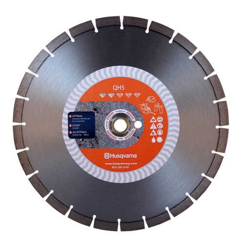 Husqvarna 542773481 14in QH5 Diamond Blade for Concrete Jim & Slims