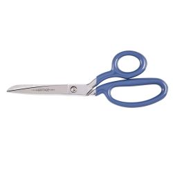 Klein 208LR-BLU-P Bent Trimmer w/Large Ring, Blue Coating, 9in. 208LR-BLU-P