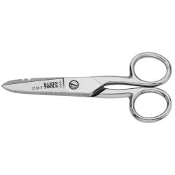 Klein 2100-7 Electrician's Scissors, Nickel Plated 2100-7