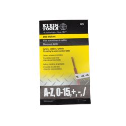 Klein 56253 Wire Markers-Black Letters, Numbers and Symbols 56253