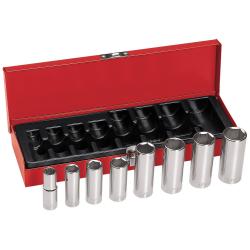 Klein 65502 3/8in. Drive Deep Socket Wrench Set, 8 Pc 65502