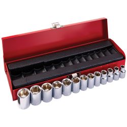 Klein 65506 3/8in. Drive Socket Set, Metric, 13 Pc 65506