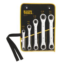 Klein 68221 5 Piece Ratcheting Box Wrench Set 68221