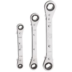 Klein 68244 Reversible Ratchet Box Wrench Set 3 Pc 68244