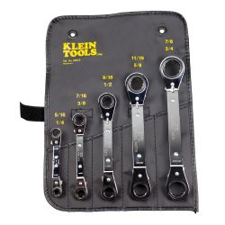 Klein 68245 Reversible Ratchet Box Wrench Set 5 Pc 68245