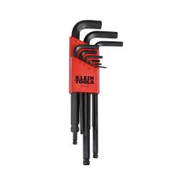 Klein BLMK10 L Style Ball End Hex Key Caddy Set Metric 9 Pc BLMK10