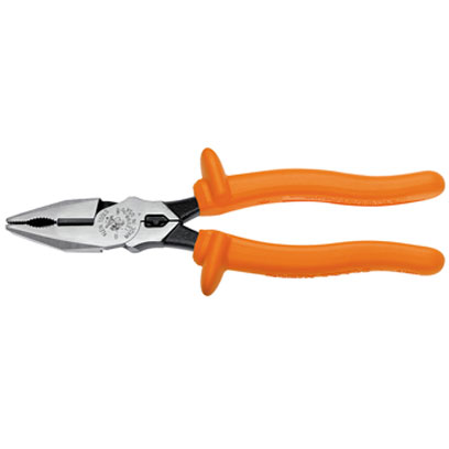 Klein 12098-INS Insulated Side Cutting Pliers and Connector Crimper 12098-INS