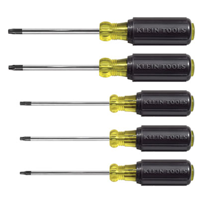 Klein 19555 5 Piece TORX Cushion-Grip Screwdriver Set 19555