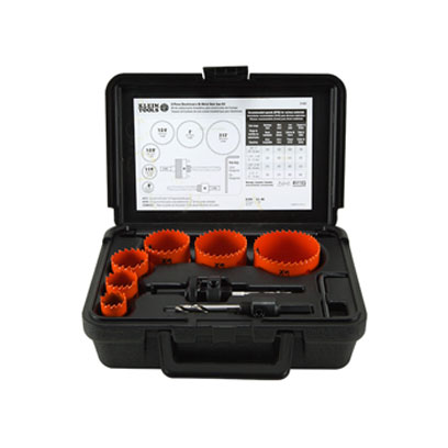 Klein 31902 8 Piece Bi-Metal Hole Saw Kit 31902