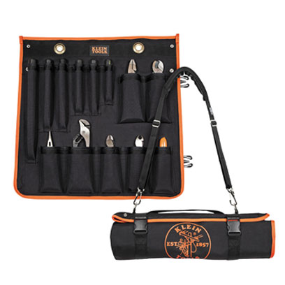 Klein 33525SC 13 Piece Insulated Utility Tool Kit with Roll-Up Case 33525SC