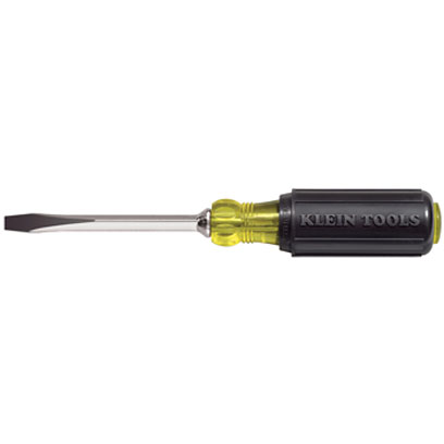 Klein - 600-4 - 1/4 in. (6 mm) Keystone-Tip Screwdriver 4 in. (102 mm) Heavy-Duty Square-Shank KLE-600 4