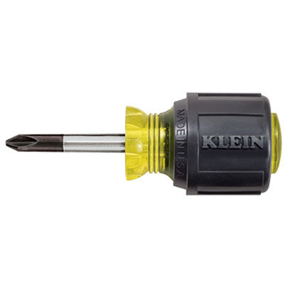 Klein 603-1 No. 2 Stubby Phillips Screwdriver 1-1/2 in. Round-Shank KLE-603 1