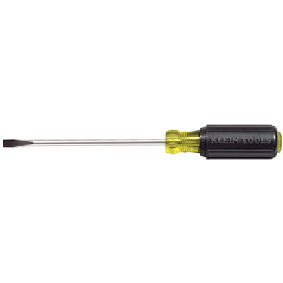 Klein 605-4 1/4 in. Cabinet-Tip Screwdriver 4 in. Heavy-Duty KLE-605 4