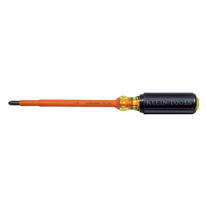 Klein 6337INS Screwdriver, Insulated, No. 3 Phillips Tip, 7 in. Shank 6337INS