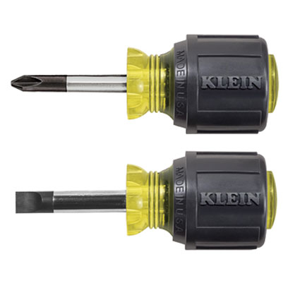 Klein 85071 2 Piece Stubby Screwdriver Set 85071