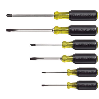 Klein 85074 6 Piece Cushion-Grip Screwdriver Set 85074