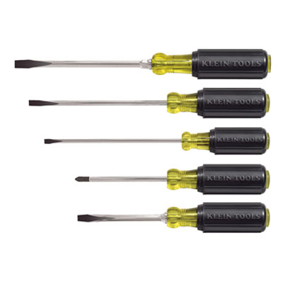 Klein 85075 5 Piece Cushion-Grip Screwdriver Set 85075