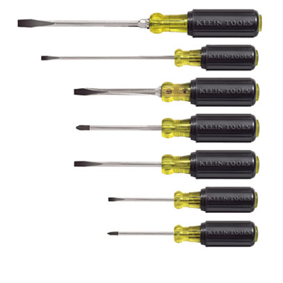 Klein 85076 7 Piece Cushion-Grip Screwdriver Set KLE-85076