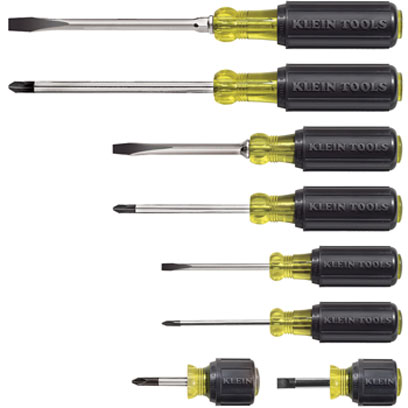 Klein 85078 8 Piece Cushion-Grip Screwdriver Set KLE-85078