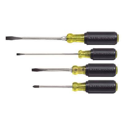 Klein 85105 4 Piece Cushion-Grip Screwdriver Set 85105