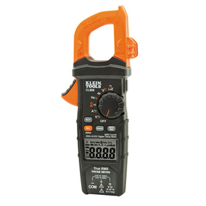 Klein CL800 Digital Clamp Meter, AC/DC Auto-Ranging, 600A CL800