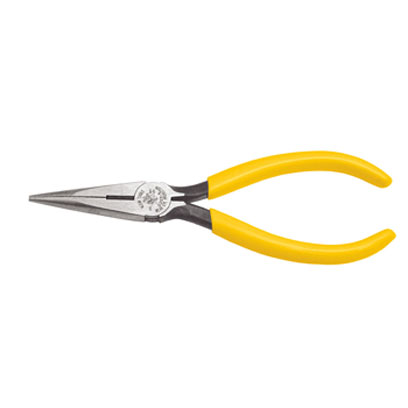 Klein D203-7C 7 in. Standard Long-Nose Pliers Side-Cutting with Spring D203-7C