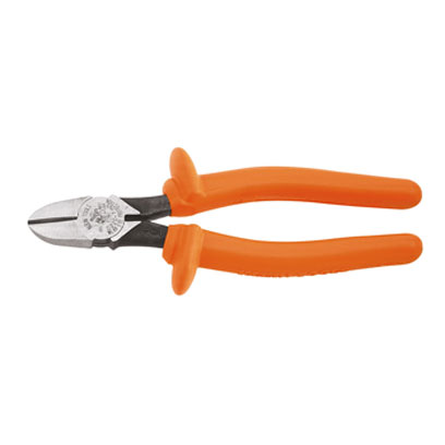 Klein D220-7-INS 7 in. Insulated, Heavy-Duty, Diagonal-Cutting Pliers, Tapered Nose KLE-D220 7 INS