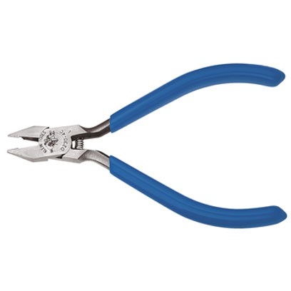 Klein D230-4C 4 in. Electronics Midget Diagonal-Cutting Pliers Nickel Ribbon Wire Cutter D230-4C