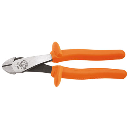 Klein D248-8-INS 8 in. Insulated, Diagonal-Cutting Pliers, Angled Nose D248-8-INS