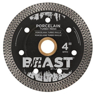 Lackmond BPM4 BEAST PRO 4in. Turbo Diamond Blade for Cutting Porcelain BPM4