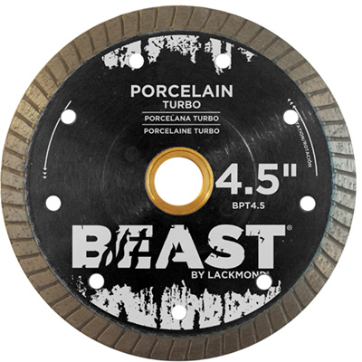 Lackmond BPT4.5 BEAST PRO 4-1/2in. Turbo Diamond Blade for Cutting Porcelain BPT4.5