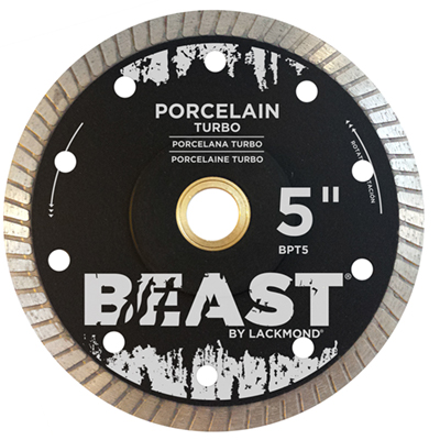 Lackmond BPT5 BEAST PRO 5in. Turbo Diamond Blade for Cutting Porcelain BPT5