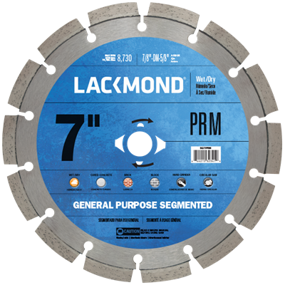 Lackmond SG4.5PRM PRM Series 4-1/2in. General Purpose Segmented Diamond Blade LAC-SG4.5PRM