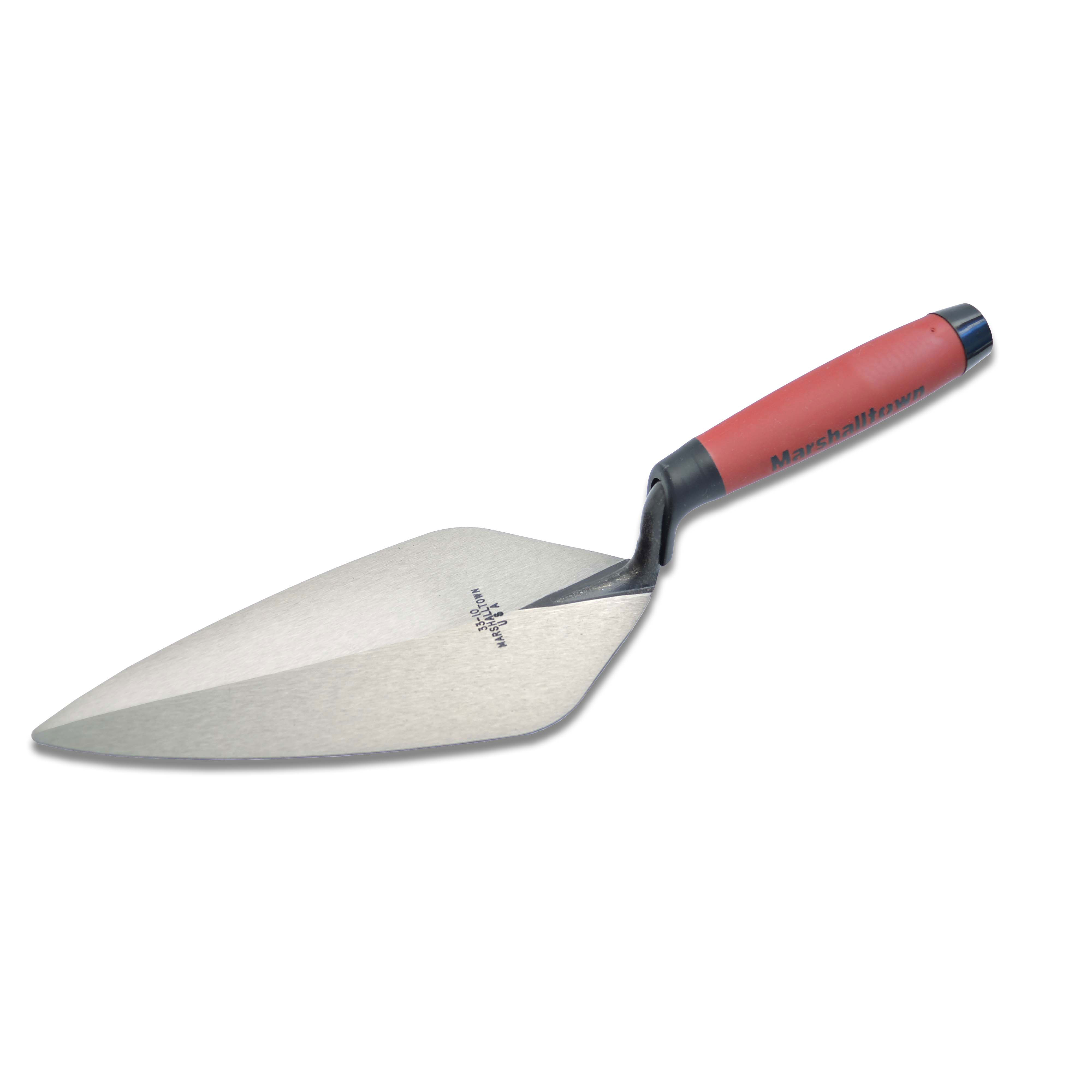 Marshalltown 33 10FG 10in. Brick Trowel London Pattern with DuraSoft Handle MAT-33 10FG