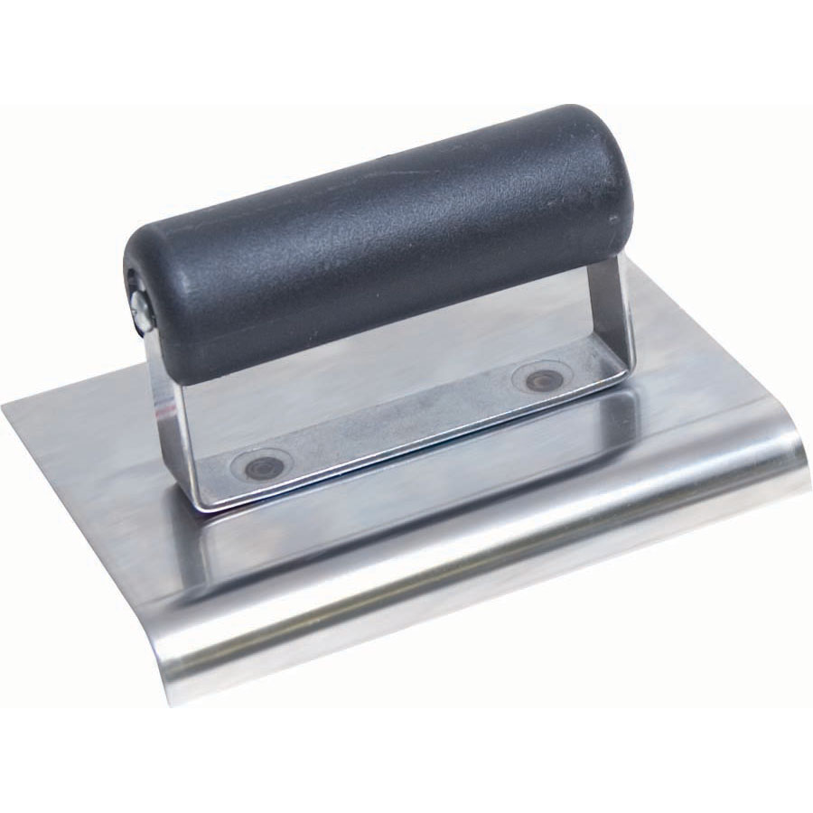 Marshalltown - QLT CE508SP 6in x 4in Stainless Steel Edger; 3/8R, 1/2L-Plastic Handle CE508SP