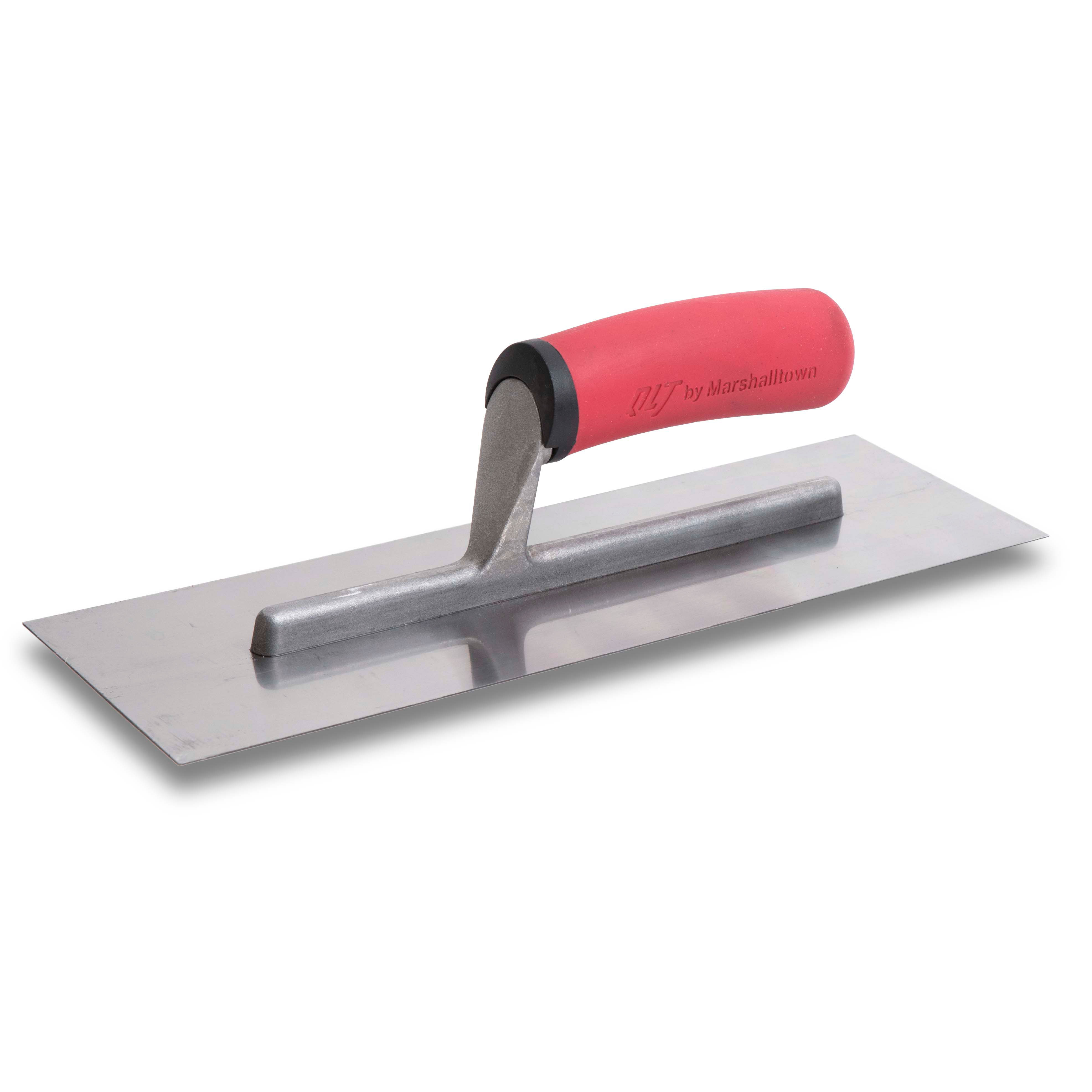 Marshalltown FT124SS 12in x 4in Stainless Finishing Trowel with Soft Grip Handle FT124SS