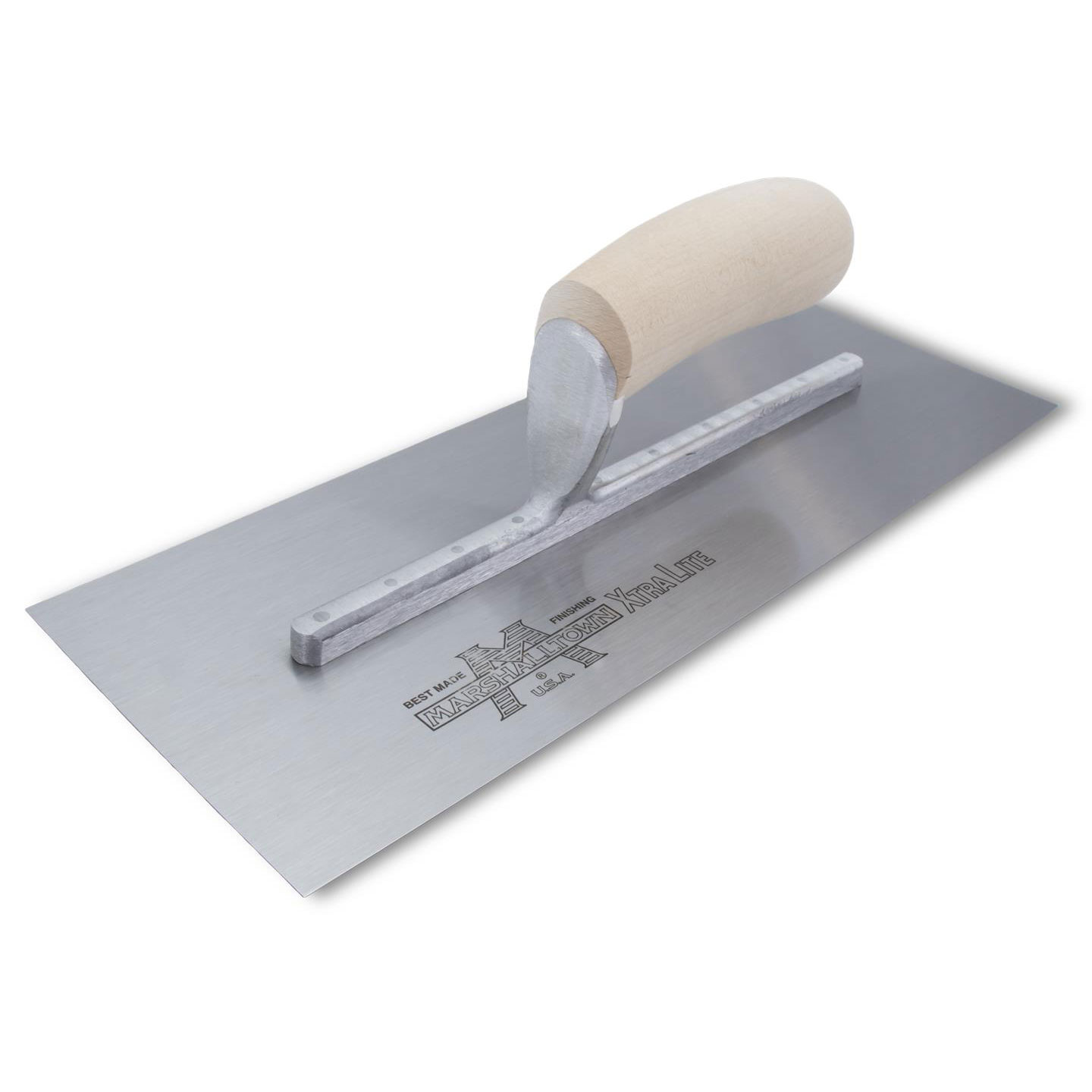 Marshalltown MX76 18in x 3-1/2in Finishing Trowel with Straight Wood Handle MX76